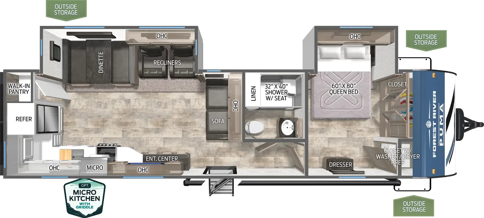 Puma 30RKQS Floorplan
